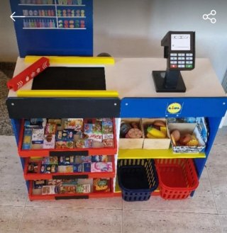 Supermercado de madera infantil