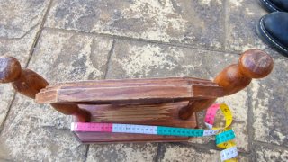 Espejo de tocador antiguo madera y cristal