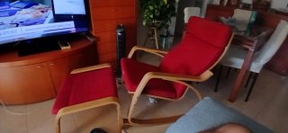 OFERTON ...Sillón balancín con reposapiés Ikea