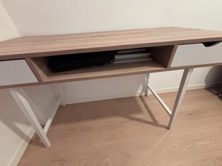 Escritorio madera y metal