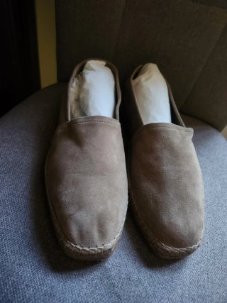 Alpargatas de piel beige