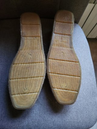 Alpargatas de piel beige