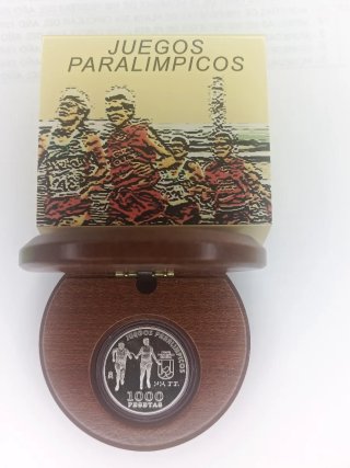 MONEDA 1000 PESETAS ATLETISMO PARA CIEGOS.