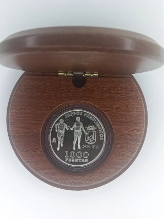 MONEDA 1000 PESETAS ATLETISMO PARA CIEGOS.