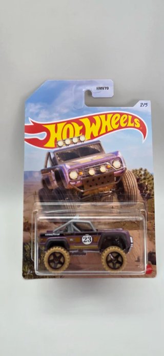 Hotwheels Ford Bronco 23 Roxo