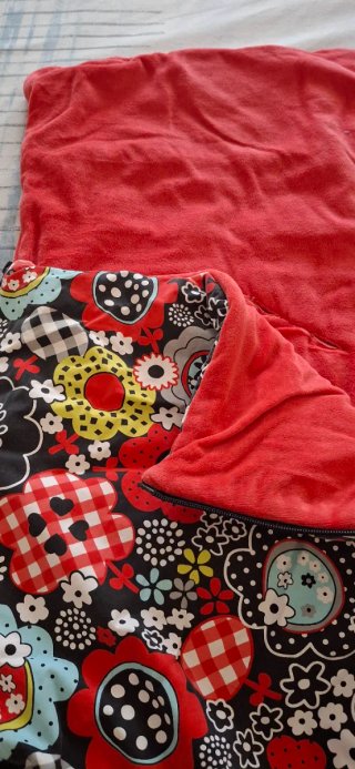 Saco silla bebé invierno estampado floral
