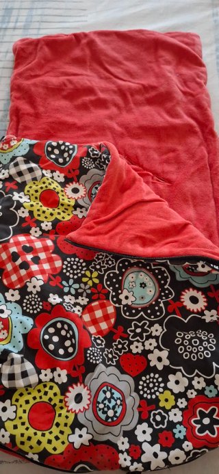 Saco silla bebé invierno estampado floral