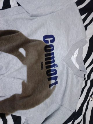 Sudadera corta gris Comfort
