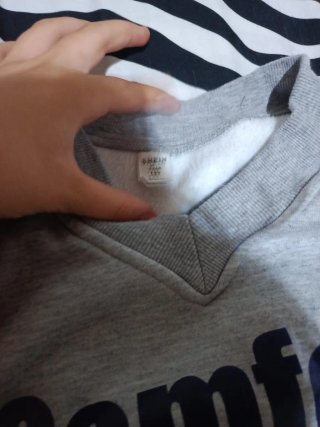 Sudadera corta gris Comfort