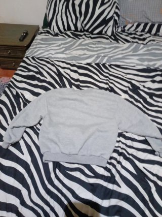 Sudadera corta gris Comfort