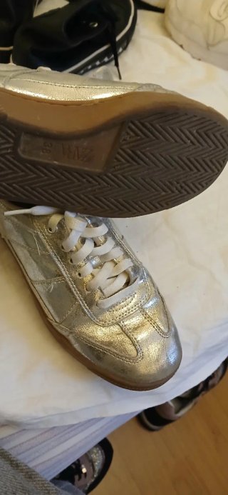 Zapatillas Zara plateadas T38