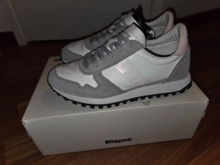 Sneakers Blauer Donna Tg. 38 Grigio/Bianco