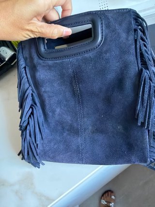 Bolso Maje azul con flecos