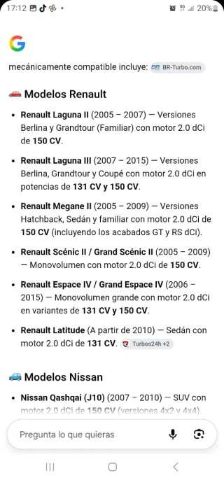 Turbo renault - Nissan