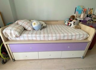 Cama nido infantil con cajones (incluye colchones)