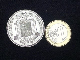 Duro *50, con error común,moneda 5 pesetas 1949