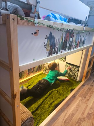 Cama alta Kura Ikea
