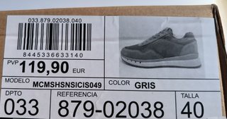 Zapatillas Ecoalf Sicilia grises talla 40