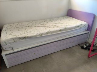 Soporte Cama 90cm con cajones y mesilla