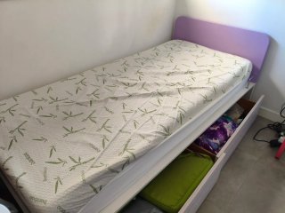 Soporte Cama 90cm con cajones y mesilla