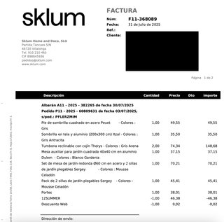 Conjunto Muebles Jardín SKLUM