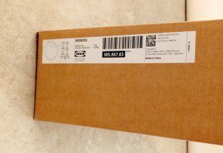 IKEA RASKOG(35x45x77)WHITE-Grande[2frenos]NewInBox