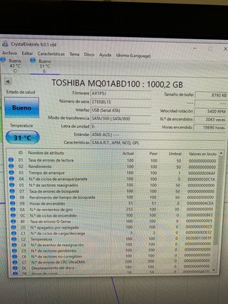 Disco Duro 1 Tb Toshiba