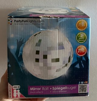 Bola de discoteca con espejos