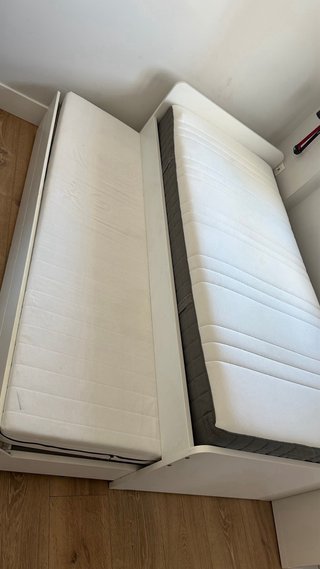Cama nido 90x200 con colchones.