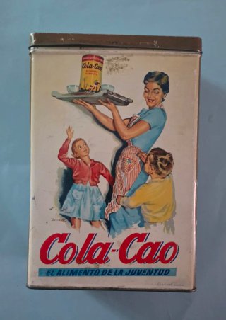 Lata antigua Cola Cao CAFÉ años 50/60