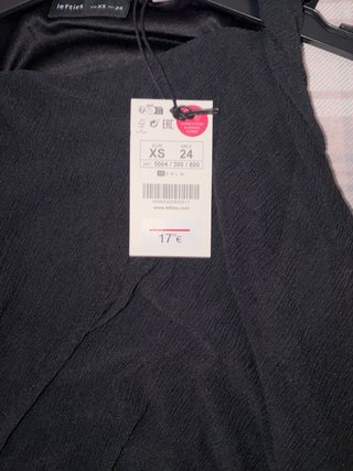 Vestido largo negro talla XS