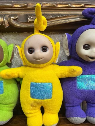 Teletubbies antiguos ojos durmientes