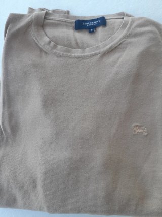 Jersey Burberry Hombre Manga Larga Beige
