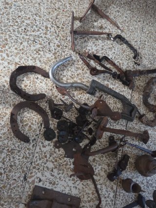 Lote de objetos antiguos