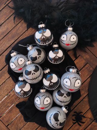 Bolas Navidad/Halloween Jack y Sally