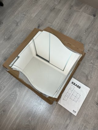 Espejo de pared KRABB ondulado