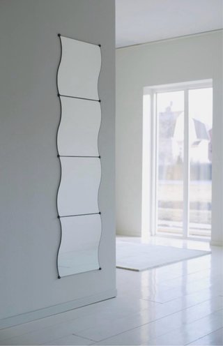 Espejo de pared KRABB ondulado