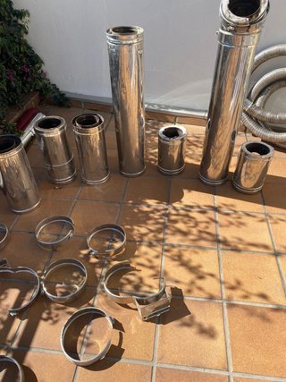 Lote Tubos Chimenea DINAK Doble Pared Inox Ø125