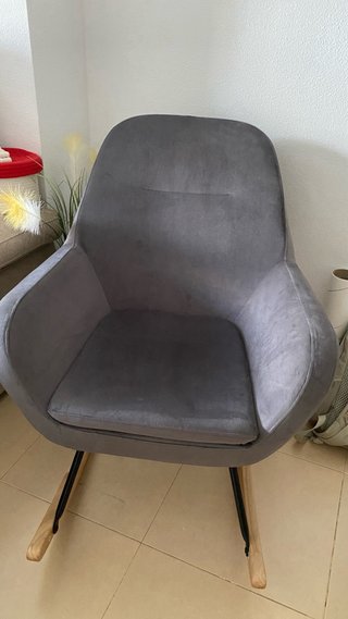 Silla Mecedora Lactancia Gris de Jysh