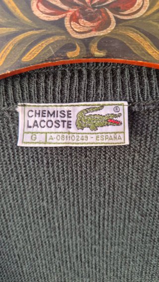 Cardigan Verde Militar Lacoste