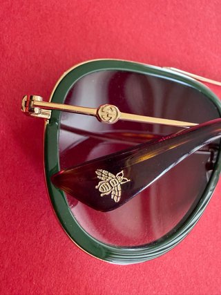 Occhiali Gucci GG0062S-003 Unisex Oro/Verde