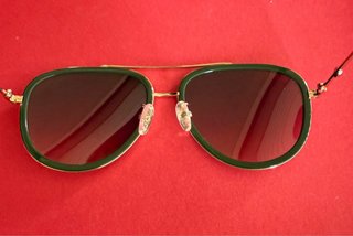 Occhiali Gucci GG0062S-003 Unisex Oro/Verde