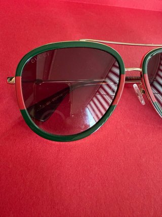 Occhiali Gucci GG0062S-003 Unisex Oro/Verde