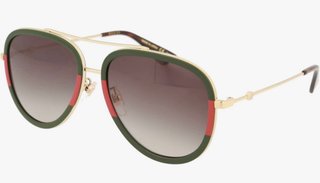 Occhiali Gucci GG0062S-003 Unisex Oro/Verde