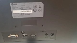 Pantalla LG Negra