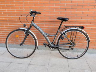 Bicicleta de paseo Urbana Gris