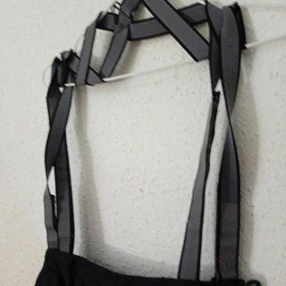 Pantaloncini da sci da donna neri