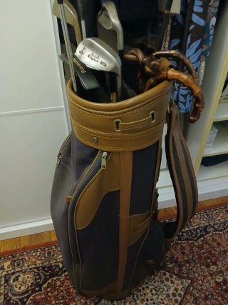 Bolsa de golf con palos