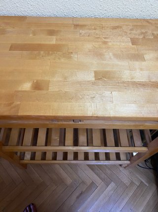 Mesa auxiliar de cocina madera