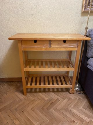 Mesa auxiliar de cocina madera